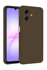 Newface Samsung Galaxy A07 First Silikon - Kahverengi