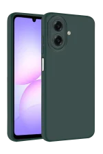 Newface Samsung Galaxy A07 First Silikon - Koyu Yeşil