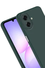 Newface Samsung Galaxy A07 First Silikon - Koyu Yeşil - Görsel 4