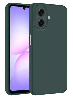 Newface Samsung Galaxy A07 First Silikon - Koyu Yeşil