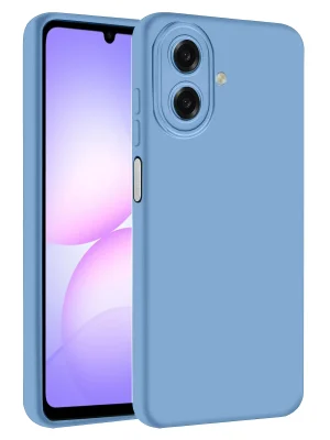 Newface Samsung Galaxy A07 First Silikon - Mavi