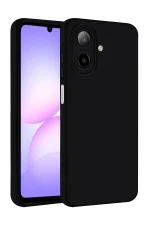 Newface Samsung Galaxy A07 Nano içi Kadife Silikon - Siyah