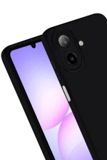 Newface Samsung Galaxy A07 Nano içi Kadife Silikon - Siyah - Görsel 3