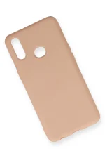 Newface Samsung Galaxy A10S Kılıf Nano içi Kadife Silikon - Pudra - Görsel 2