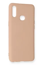 Newface Samsung Galaxy A10S Kılıf Nano içi Kadife Silikon - Pudra - Görsel 3