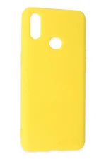 Newface Samsung Galaxy A10S Kılıf Nano içi Kadife Silikon - Sarı - Görsel 3