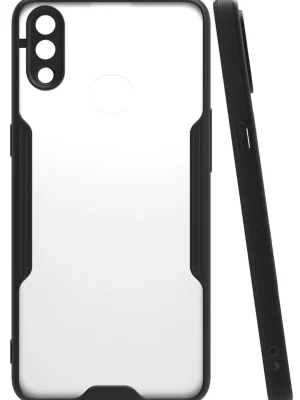 Newface Samsung Galaxy A10S Kılıf Platin Silikon - Siyah