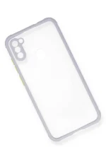 Newface Samsung Galaxy A11 Kılıf Miami Şeffaf Silikon - Lila - Görsel 3