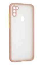 Newface Samsung Galaxy A11 Kılıf Montreal Silikon Kapak - Pembe - Görsel 3