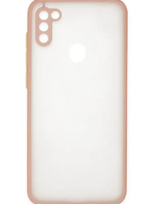 Newface Samsung Galaxy A11 Kılıf Montreal Silikon Kapak - Pembe