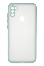 Newface Samsung Galaxy A11 Kılıf Montreal Silikon Kapak - Turkuaz