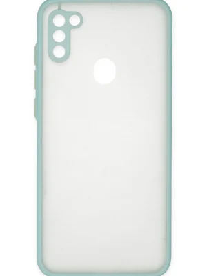 Newface Samsung Galaxy A11 Kılıf Montreal Silikon Kapak - Turkuaz