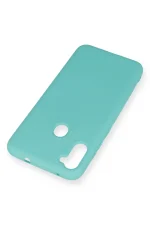 Newface Samsung Galaxy A11 Kılıf Nano içi Kadife Silikon - Turkuaz - Görsel 3