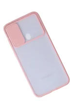 Newface Samsung Galaxy A11 Kılıf Palm Buzlu Kamera Sürgülü Silikon - Pembe - Görsel 6