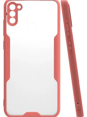 Newface Samsung Galaxy A11 Kılıf Platin Silikon - Pembe