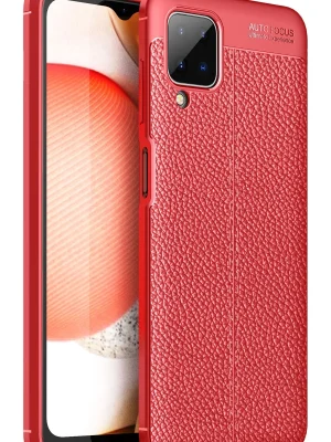 Newface Samsung Galaxy A12 Kılıf Auto Focus Kapak - Kırmızı