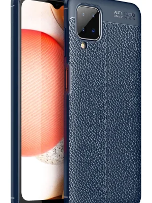 Newface Samsung Galaxy A12 Kılıf Auto Focus Kapak - Lacivert