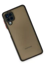 Newface Samsung Galaxy A12 Kılıf Montreal Silikon Kapak - Siyah - Görsel 2
