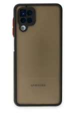 Newface Samsung Galaxy A12 Kılıf Montreal Silikon Kapak - Siyah