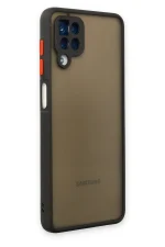 Newface Samsung Galaxy A12 Kılıf Montreal Silikon Kapak - Siyah - Görsel 3