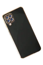 Newface Samsung Galaxy A12 Kılıf Volet Silikon - Siyah - Görsel 3