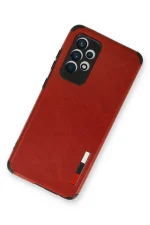 Newface Samsung Galaxy A13 4G Kılıf Loop Deri Silikon - Kırmızı - Görsel 2
