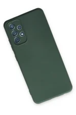 Newface Samsung Galaxy A13 4G Kılıf Nano içi Kadife Silikon - Koyu Yeşil - Görsel 3