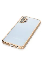 Newface Samsung Galaxy A13 4G Kılıf Razer Lensli Silikon - Gold - Görsel 4