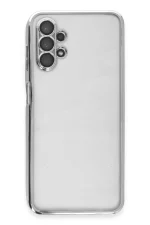 Newface Samsung Galaxy A13 4G Kılıf Razer Lensli Silikon - Gümüş - Görsel 2