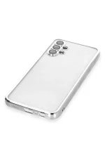 Newface Samsung Galaxy A13 4G Kılıf Razer Lensli Silikon - Gümüş - Görsel 4