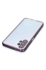 Newface Samsung Galaxy A13 4G Kılıf Razer Lensli Silikon - Mor - Görsel 3