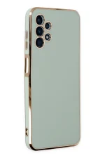 Newface Samsung Galaxy A13 4G Kılıf Volet Silikon - Açık Yeşil