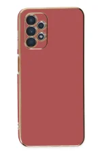 Newface Samsung Galaxy A13 4G Kılıf Volet Silikon - Kırmızı - Görsel 2