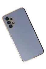 Newface Samsung Galaxy A13 4G Kılıf Volet Silikon - Mavi - Görsel 2