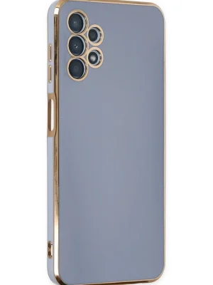 Newface Samsung Galaxy A13 4G Kılıf Volet Silikon - Mavi