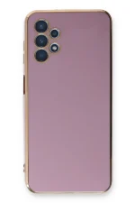 Newface Samsung Galaxy A13 4G Kılıf Volet Silikon - Mor - Görsel 2