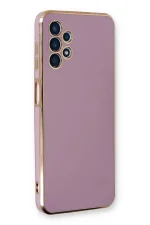 Newface Samsung Galaxy A13 4G Kılıf Volet Silikon - Mor