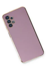 Newface Samsung Galaxy A13 4G Kılıf Volet Silikon - Mor - Görsel 3