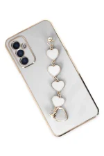 Newface Samsung Galaxy A14 4G Kılıf Esila Silikon - Beyaz - Görsel 3