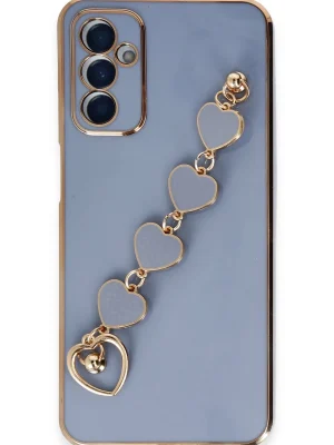 Newface Samsung Galaxy A14 4G Kılıf Esila Silikon - Gri