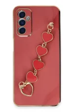 Newface Samsung Galaxy A14 4G Kılıf Esila Silikon - Kırmızı