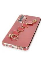 Newface Samsung Galaxy A14 4G Kılıf Esila Silikon - Kırmızı - Görsel 5