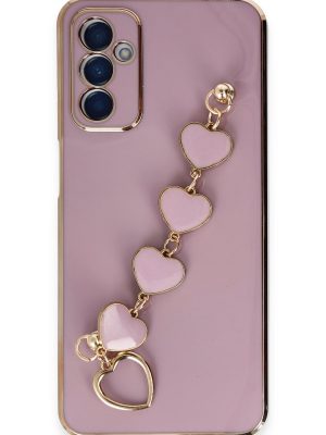 Newface Samsung Galaxy A14 4G Kılıf Esila Silikon - Mor