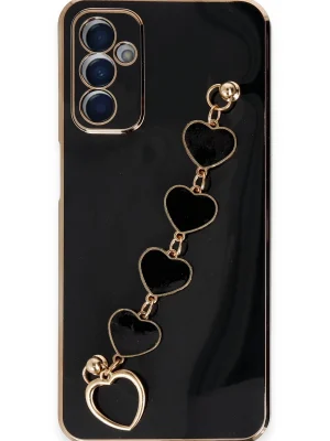 Newface Samsung Galaxy A14 4G Kılıf Esila Silikon - Siyah