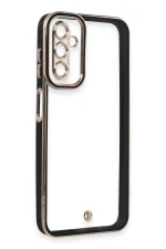 Newface Samsung Galaxy A14 4G Kılıf Liva Lens Silikon - Siyah - Görsel 2