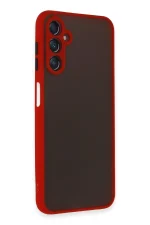 Newface Samsung Galaxy A14 4G Kılıf Montreal Silikon Kapak - Kırmızı - Görsel 2