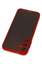 Newface Samsung Galaxy A14 4G Kılıf Montreal Silikon Kapak - Kırmızı - Görsel 3