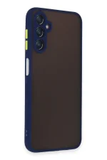 Newface Samsung Galaxy A14 4G Kılıf Montreal Silikon Kapak - Lacivert - Görsel 2