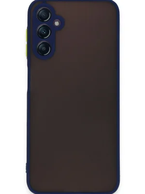 Newface Samsung Galaxy A14 4G Kılıf Montreal Silikon Kapak - Lacivert