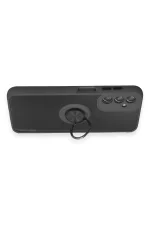 Newface Samsung Galaxy A14 4G Kılıf Montreal Yüzüklü Silikon Kapak - Siyah - Görsel 3